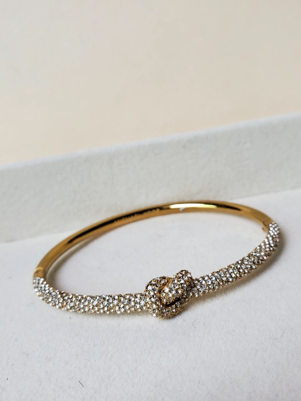3/$50 Michael Kors Gold Crystal Pavé Knot Bangle